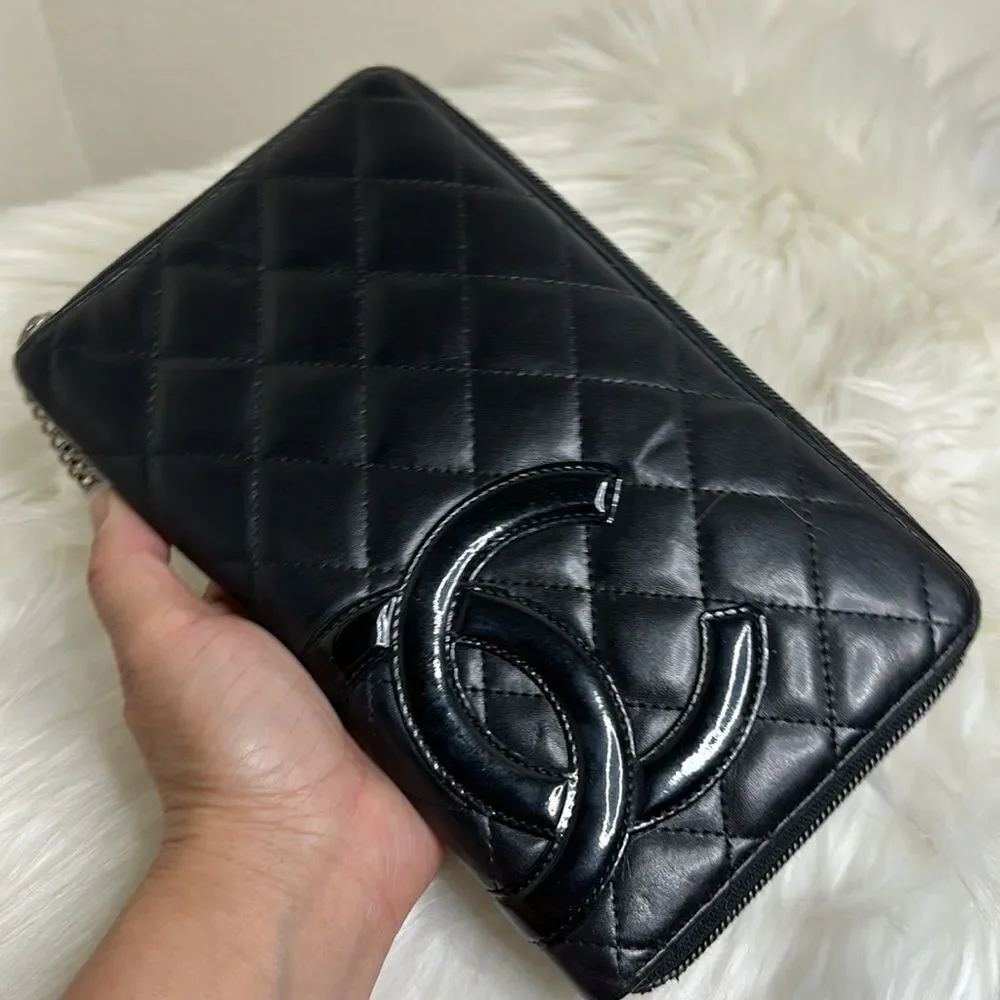 💯Preloved Chanel Large Quilted Wallet/Organizer🍀